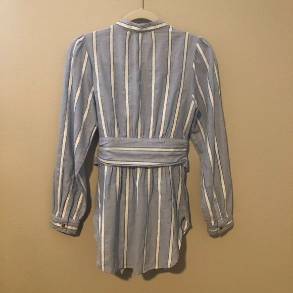 Anthropologie South Seas Belted Button Front Shirt - Picture 3 of 4